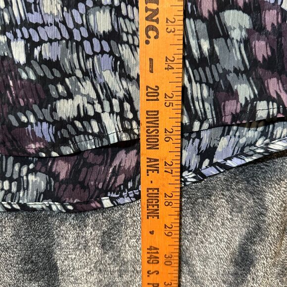 Colorful Sheer Blouse Top Womens Medium Travel Smith USA Made Boho Mom - Picture 6 of 7